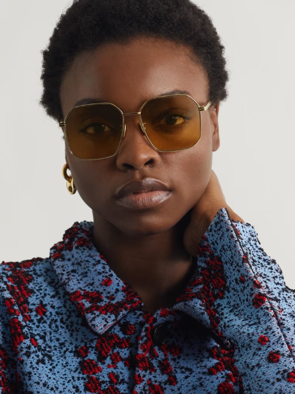 BOTTEGA VENETA SUNGLASSES UNISEX GOLD BV0305SA-001